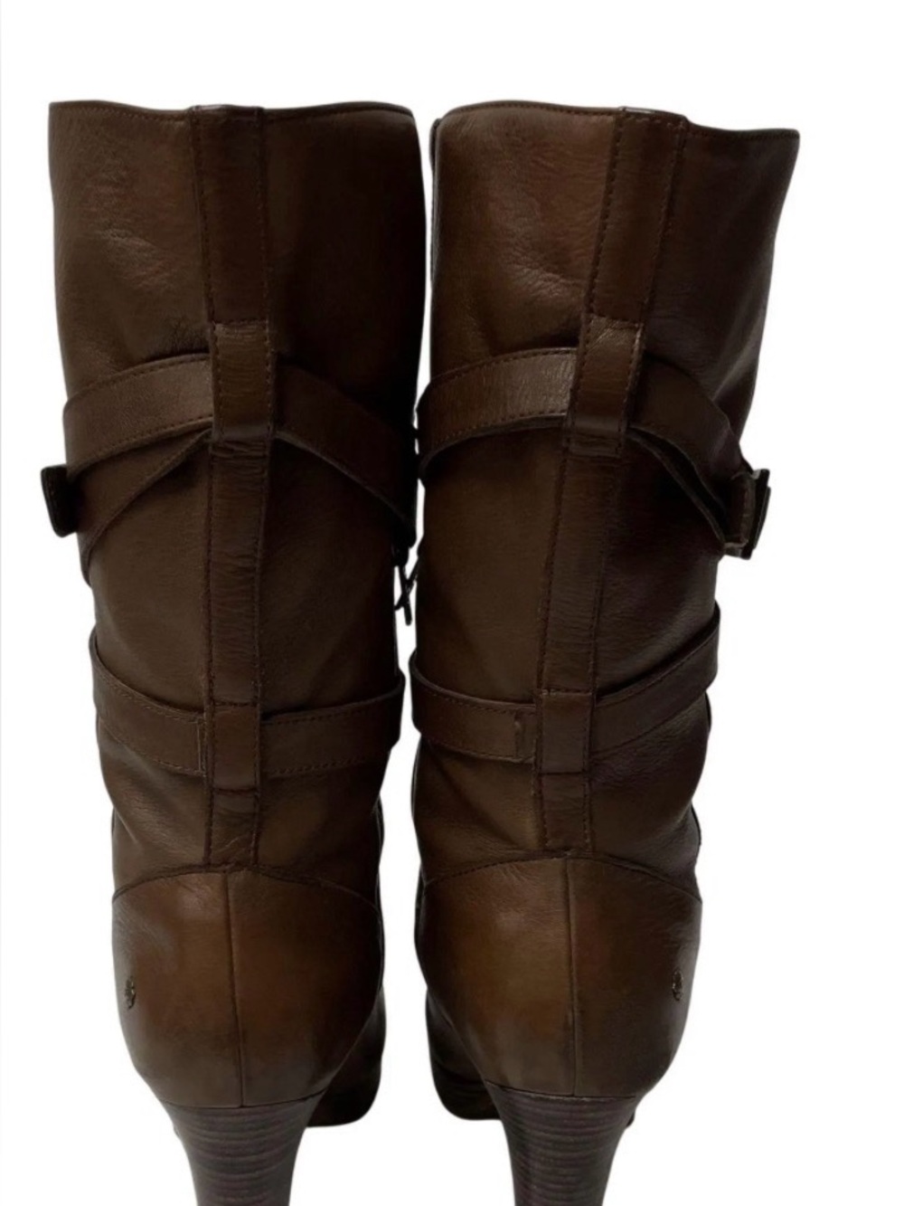 Ugg Women’s Brown Leather knee highHeeled Boots